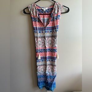 beachlunchlounge aztec print dress, knee length, flowy